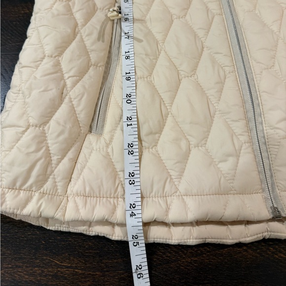 Free Country Quilted Puffer Vest Women’s M Cream Lightweight Zip Outdoor - Picture 7 of 7